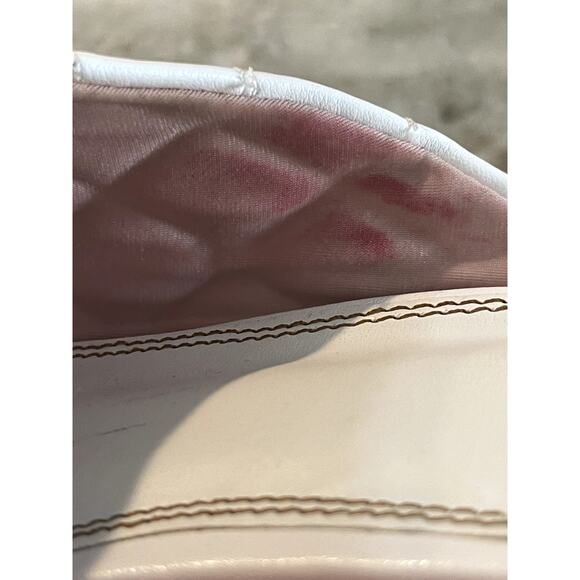 ASOS DESIGN Popeye Quilted High Heeled Mules in White Square Toe Size 8 - Picture 6 of 9